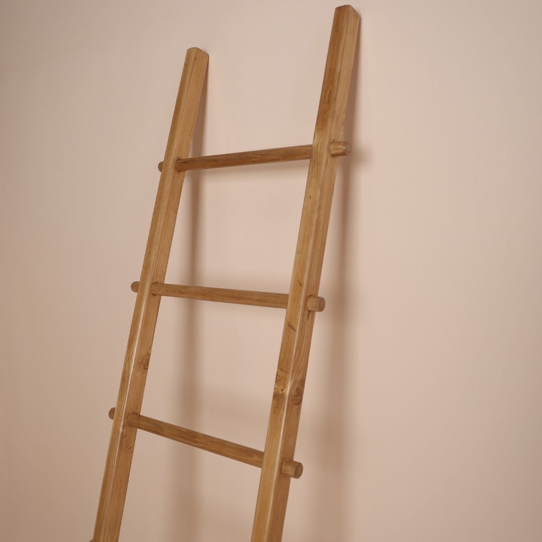 Close up of wooden ladder photography decor prop