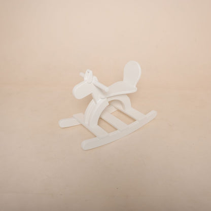 Wooden rocking horse prop for sitter and toddler baby photoshoot setup