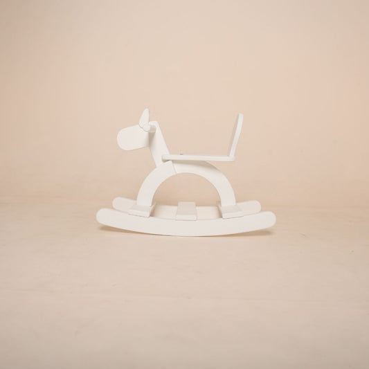 Wooden rocking horse prop for sitter and toddler baby photoshoot setup