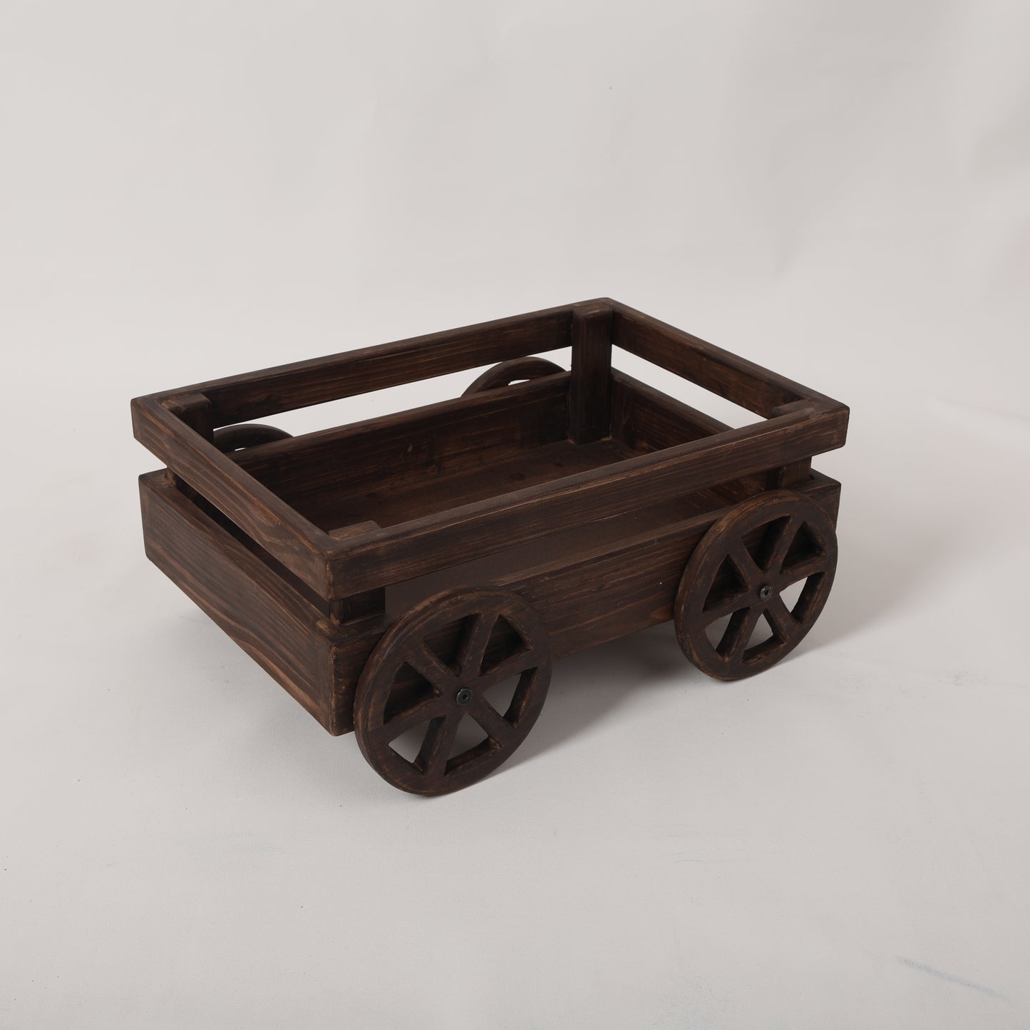 Wooden Cart Baby Prop for Newborn and Toddler Photoshoots | Photography Props